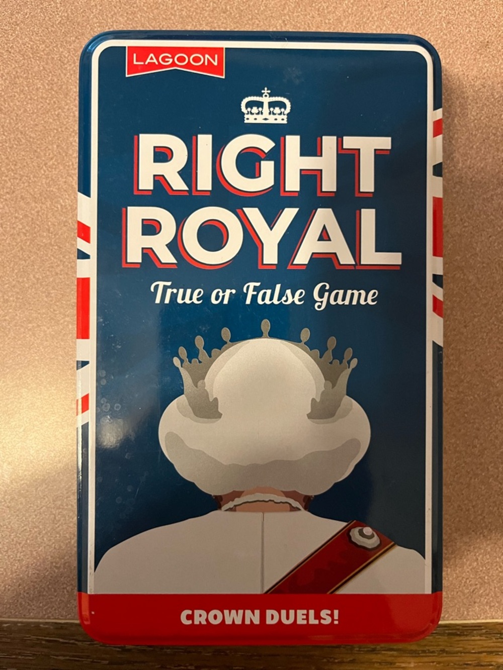 Right Royal True or False Game – Navy Blue Tin